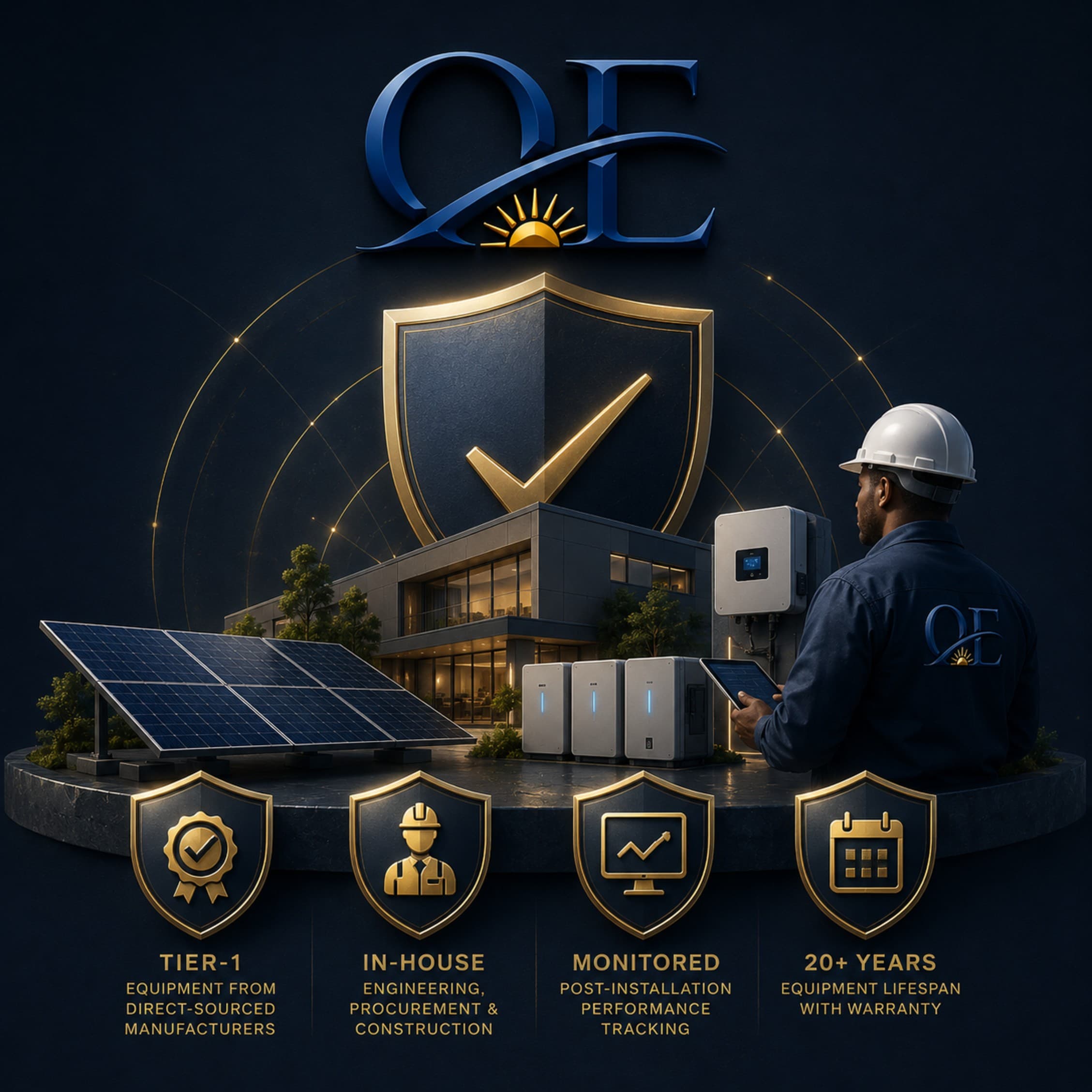 Solar energy system installed as a long-term investment on a property in Nigeria