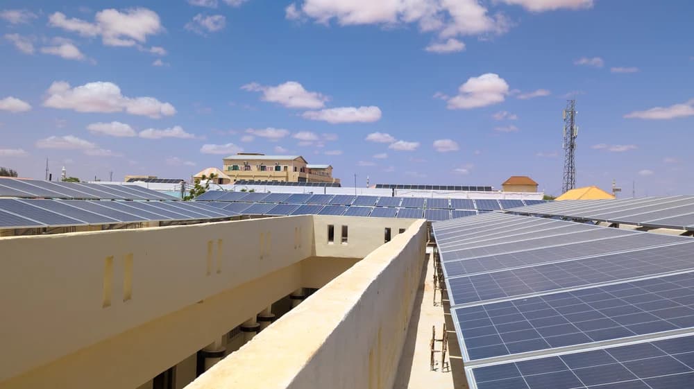 Completed commercial solar installation for an industrial facility in Ogun