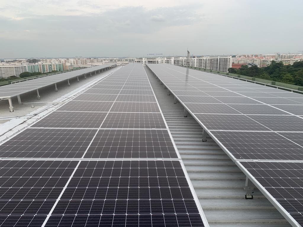 Industrial solar panels for a commercial facility in Ogun
